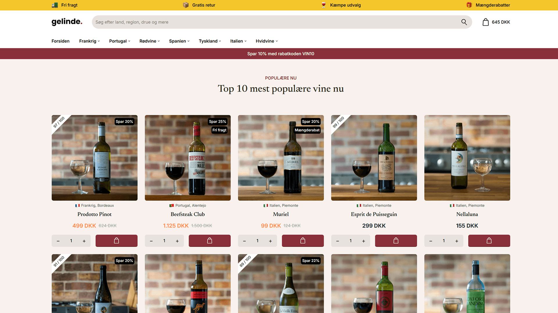 Webshop til vinforhandler: Få en komplet webshop med alt du skal bruge for at sælge vin online