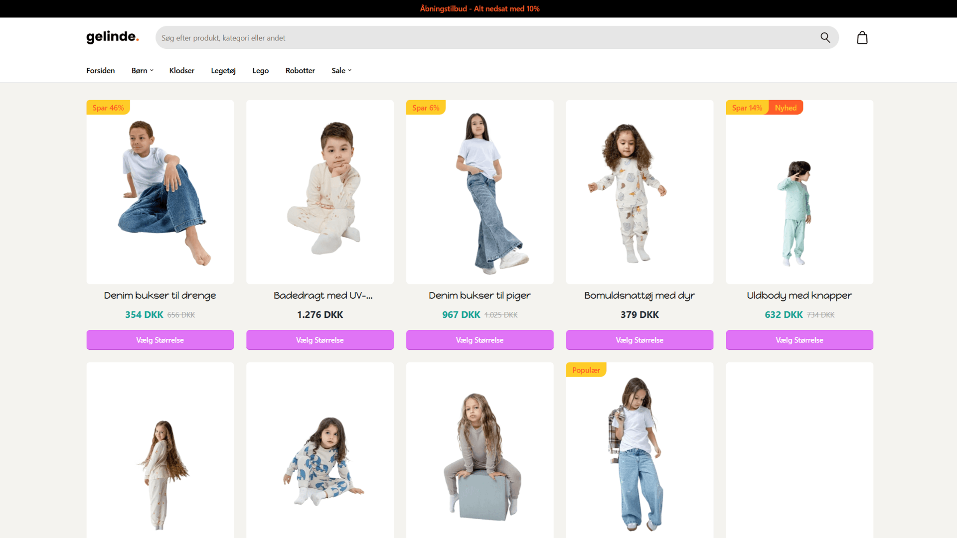 Få en moderne og professionel webshop til modetøj – designet til at sælge