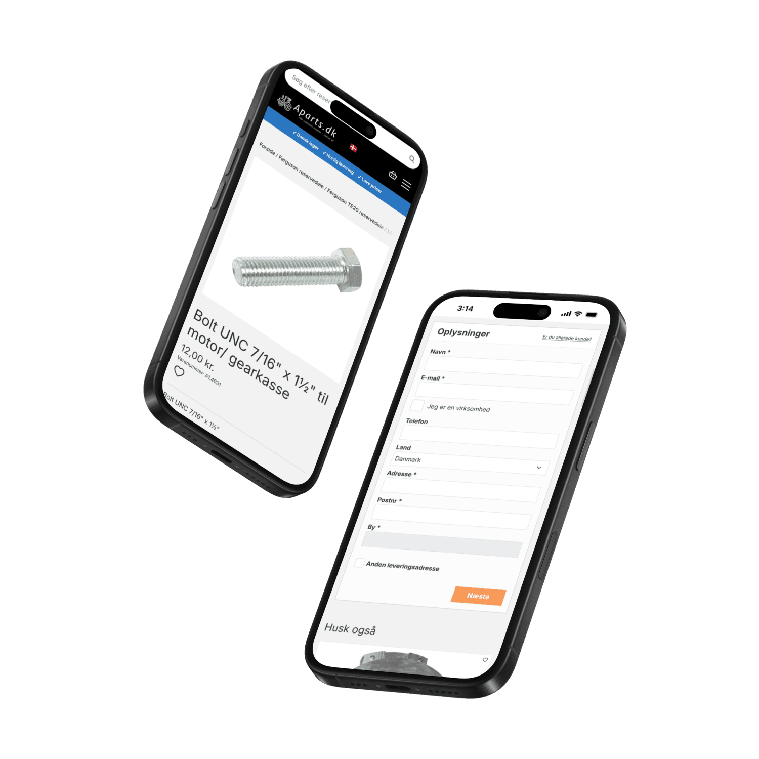 Ny webshop og løbende SEO arbejde på aparts.dk & a-parts.se