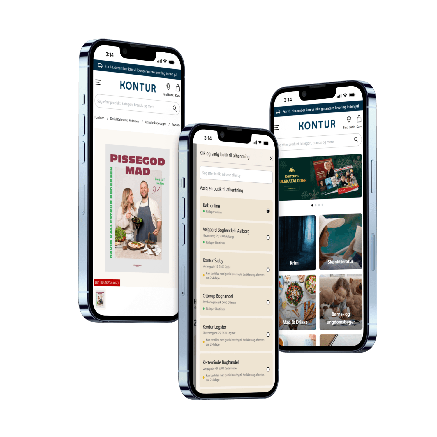 Avanceret webshop til butikskæden Kontur med 60+ butikker